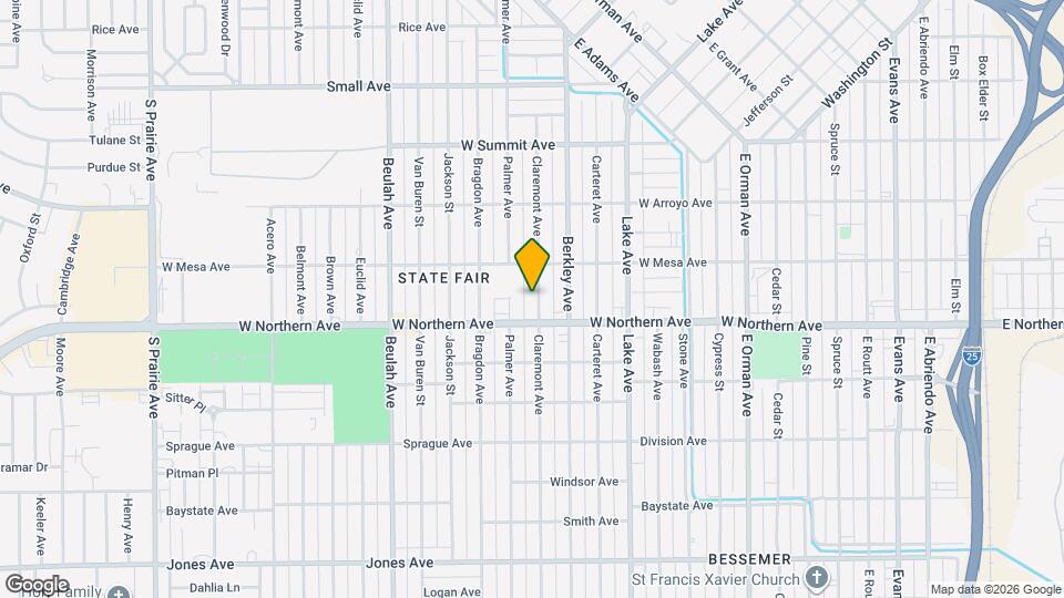1223 Claremont Ave Map and Location Details