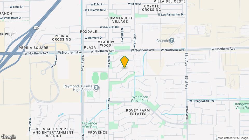 8781 W Hayward Ave Map and Location Details