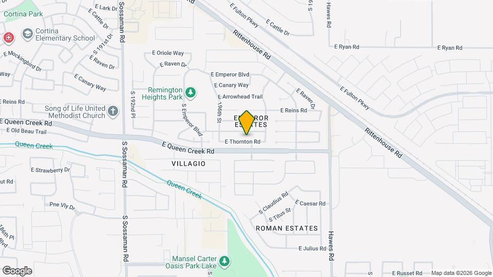 19716 E Thornton Rd Map and Location Details