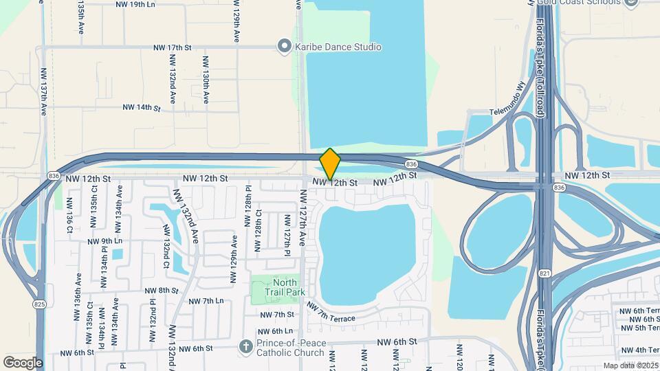 12621 NW 11th Ln Map and Location Details