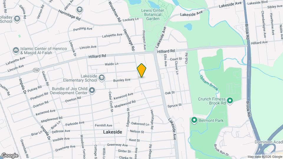 6103 Hermitage Rd Map and Location Details