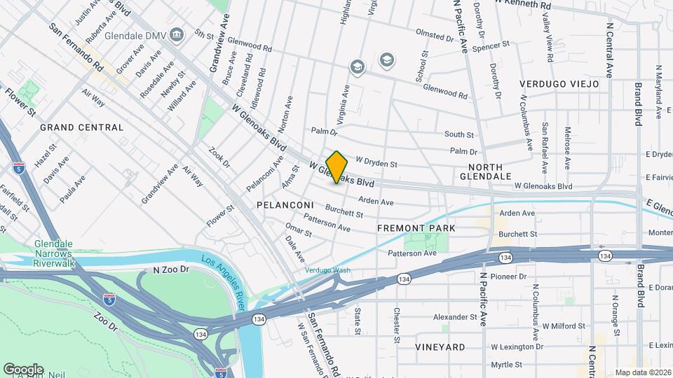 815 Arden Ave Map and Location Details