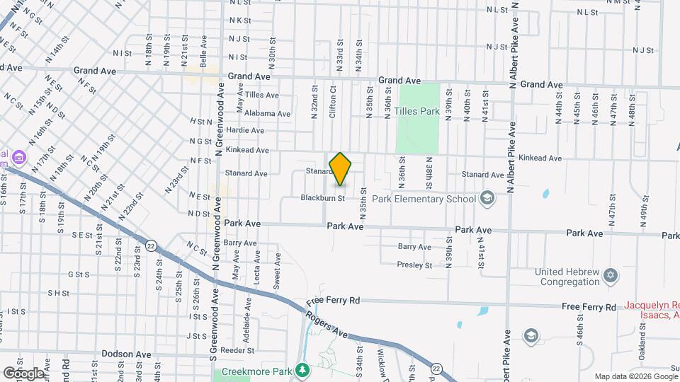 507 N 34th St Map and Location Details