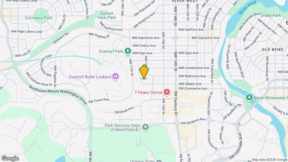 1630 NW Albany Ave Map and Location Details
