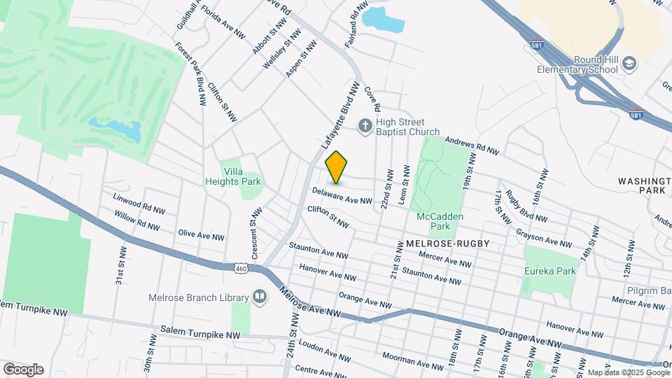 2419 Delaware Ave NW Map and Location Details