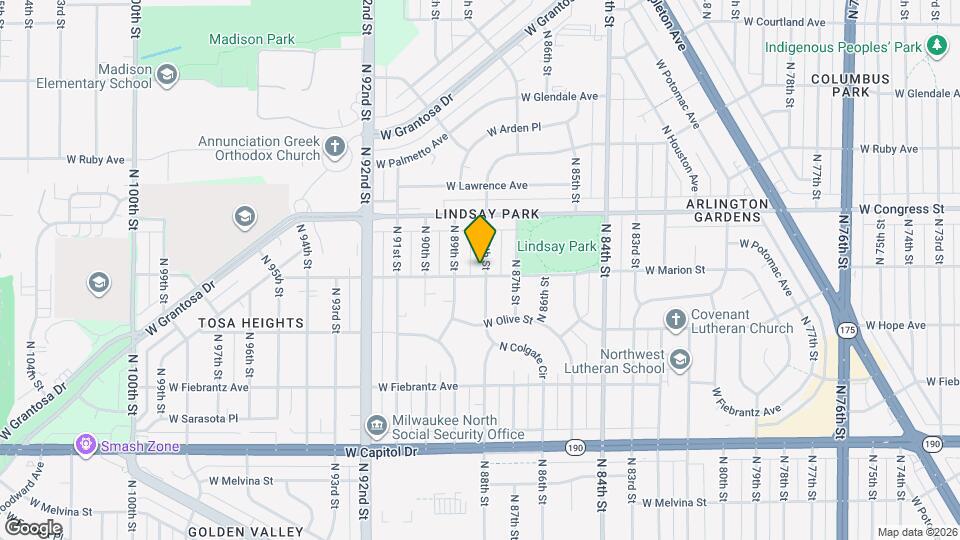 4309 N 88th St Map and Location Details