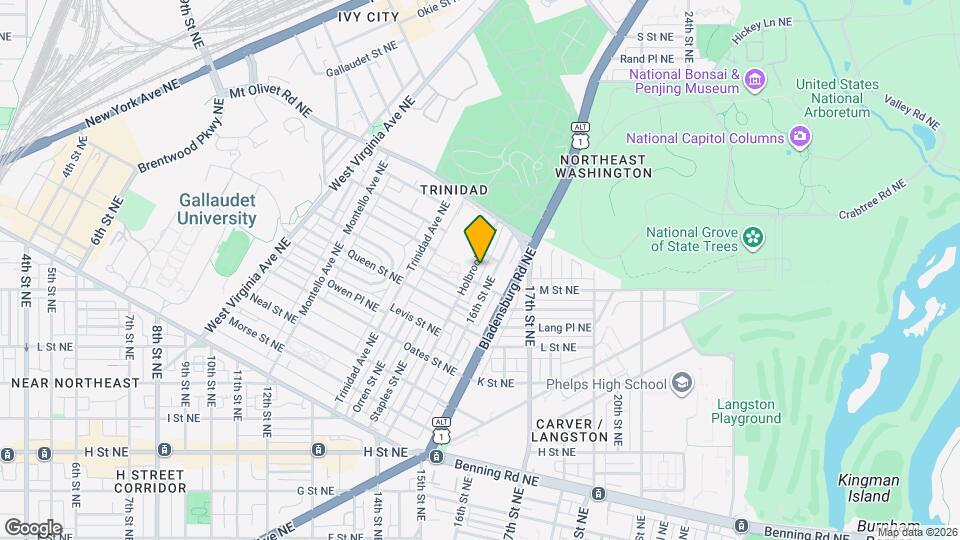 1643 Holbrook St NE Map and Location Details