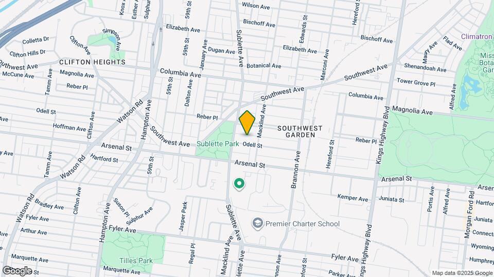 5425 Odell St Map and Location Details