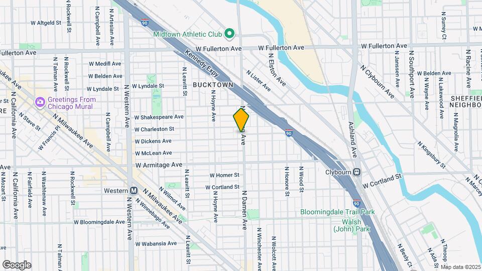 2062 N Damen Ave, Unit 2 Mapa y Detalles de la Ubicación