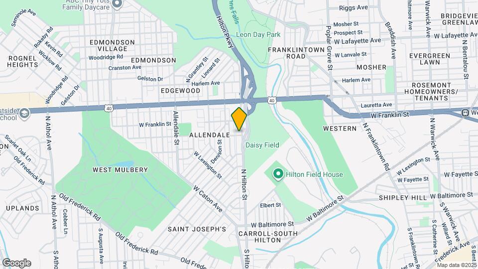 400 N Hilton St Map and Location Details