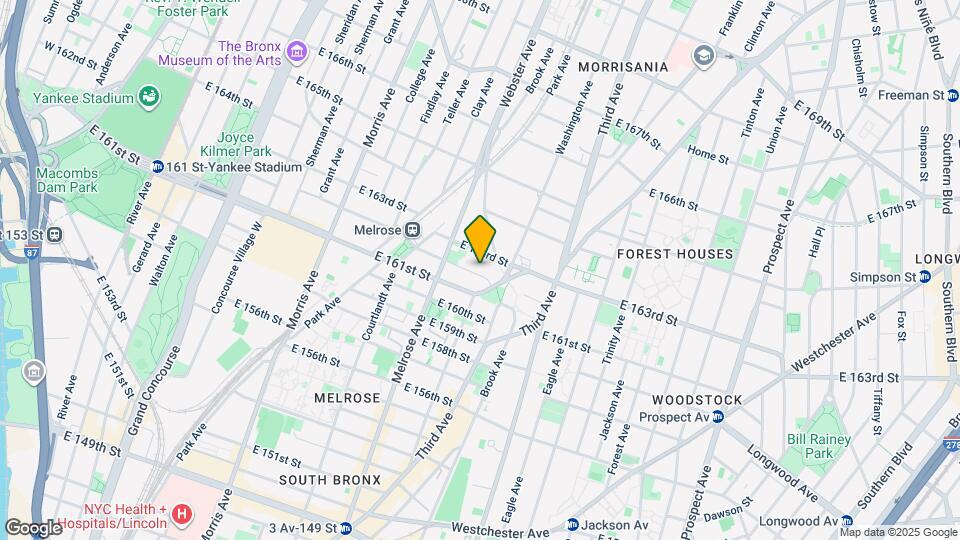 Bronx Commons Mapa y Detalles de la Ubicación