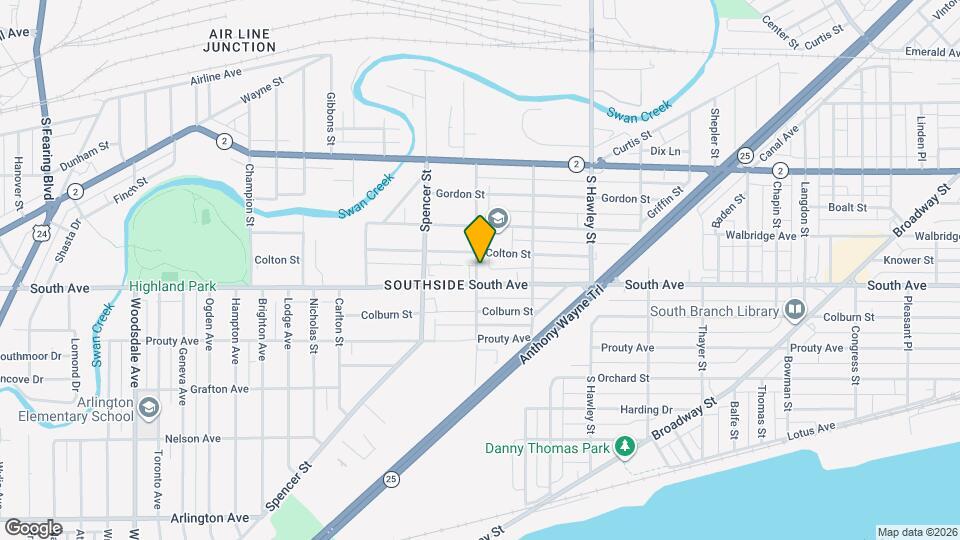 445 Hiett Ave Map and Location Details