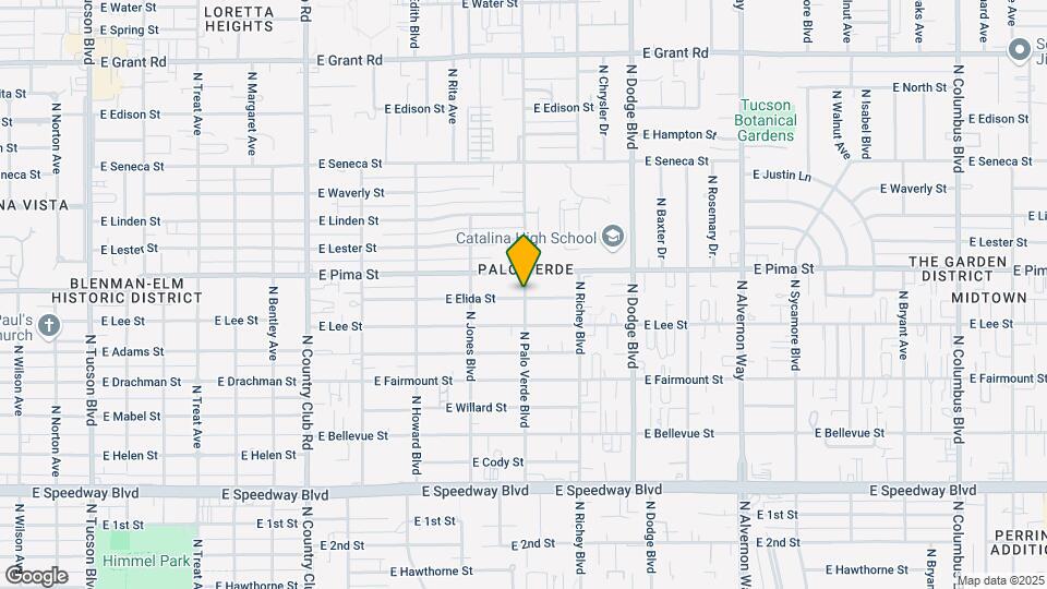 1655-1657 N Palo Verde Blvd Map and Location Details
