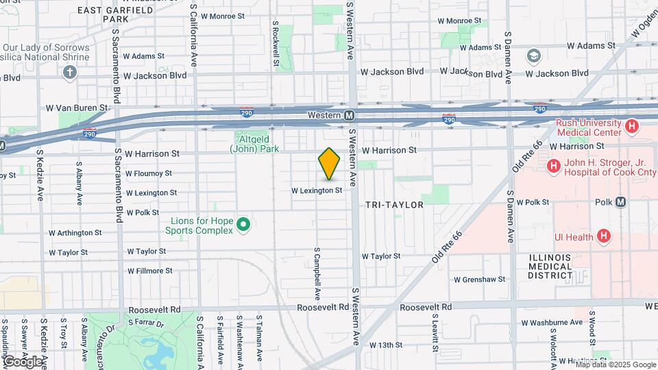 2440 W Lexington St Map and Location Details