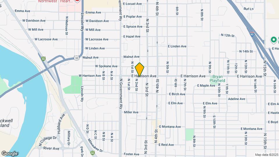 208 E Harrison Ave Map and Location Details