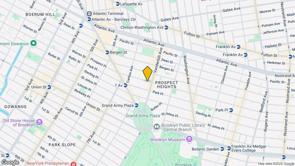 214 Prospect Pl Map and Location Details
