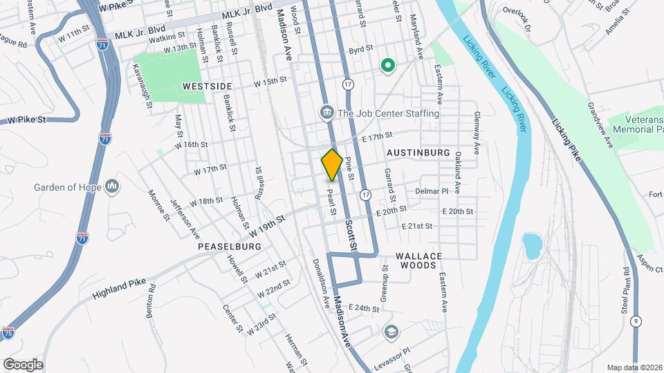 1822 Pearl St Map and Location Details