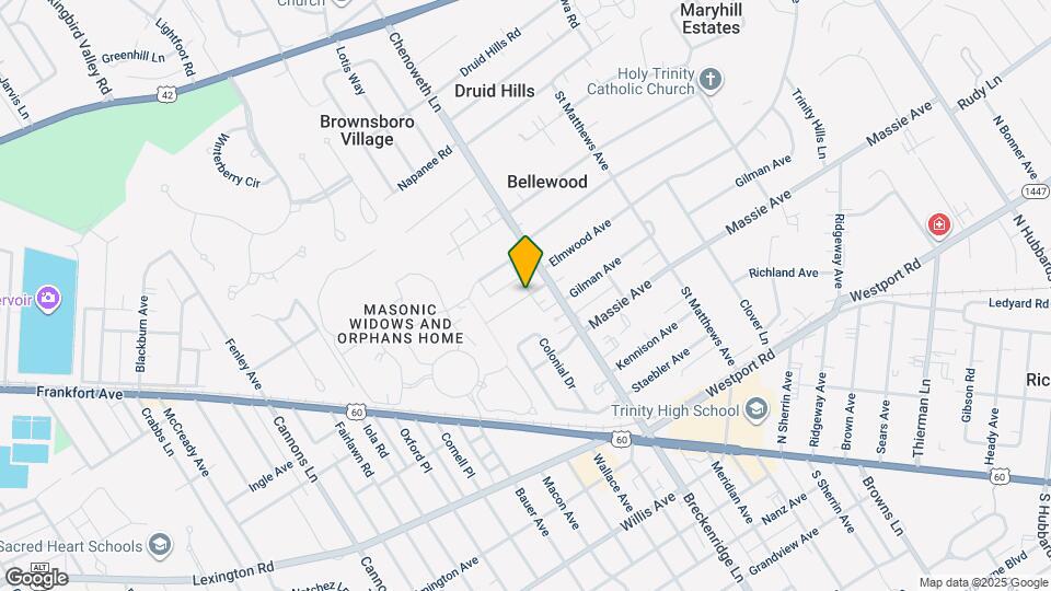 3829 Elmwood Ave Map and Location Details