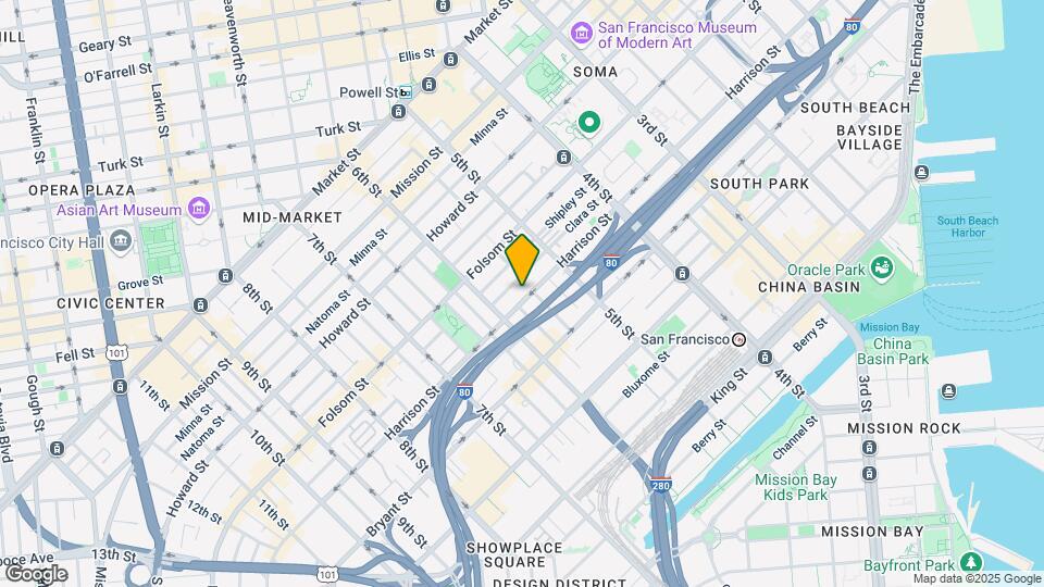 960 Harrison St Mapa y Detalles de la Ubicación
