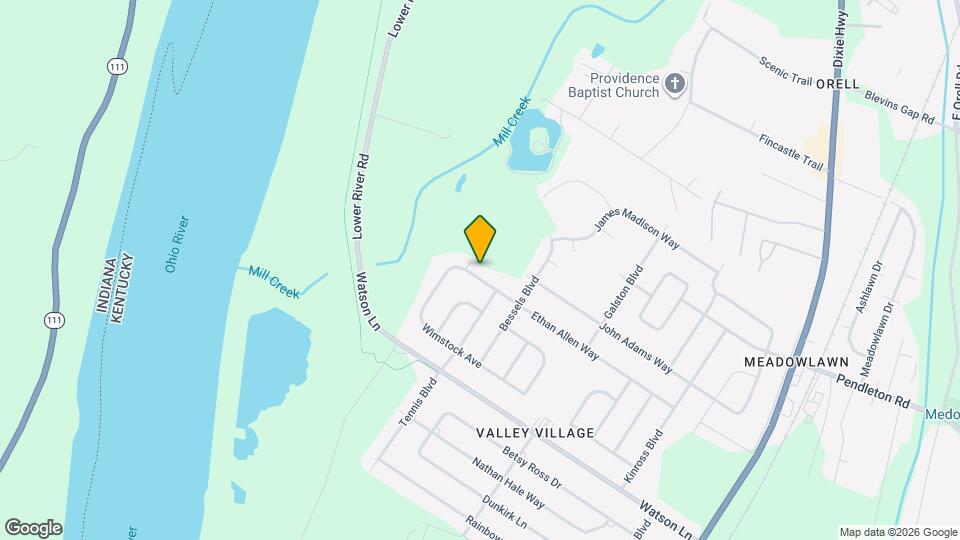 7307 Ethan Allen Way Map and Location Details