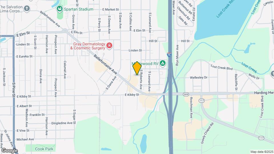 658 S Roberts Ave Map and Location Details