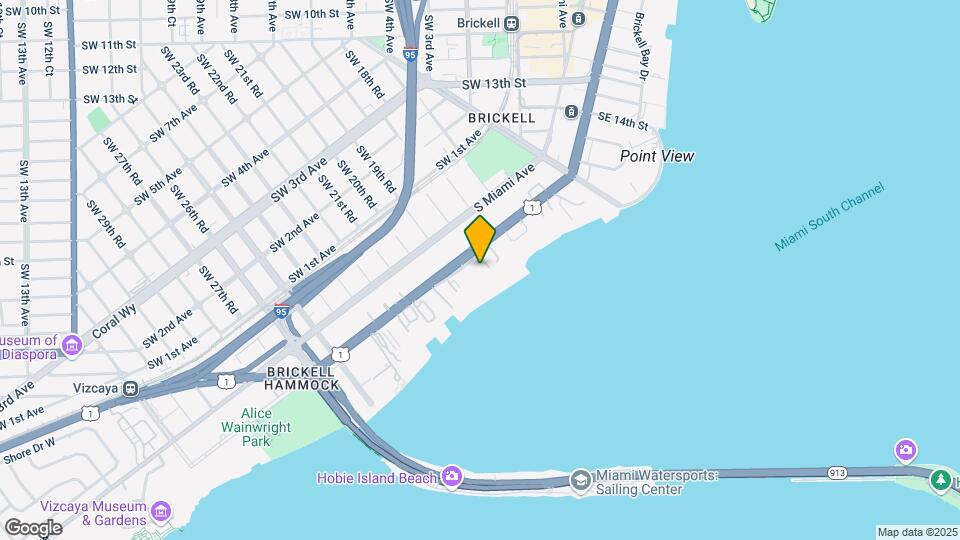 1901 Brickell Ave, Unit B1906 Mapa y Detalles de la Ubicación