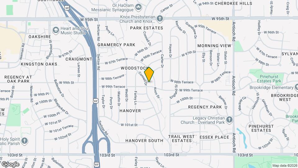 9859 Connell Dr Map and Location Details