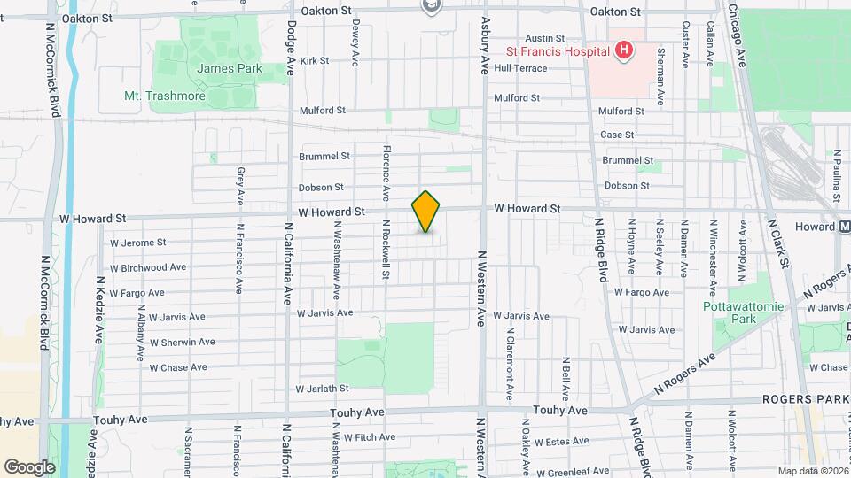 2517 W Jerome St Map and Location Details