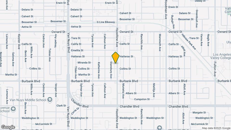 5719 Hazeltine Ave Mapa y Detalles de la Ubicación