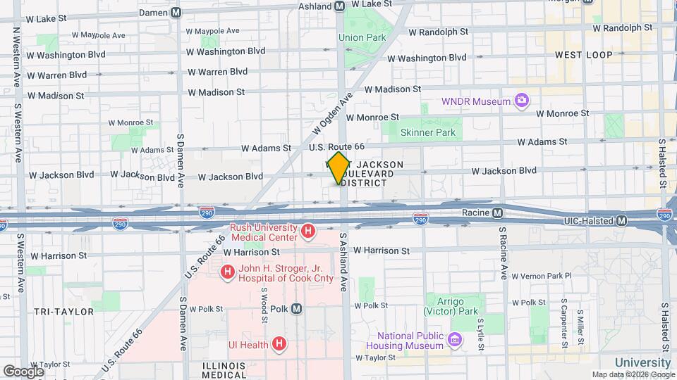 320 S Ashland Ave, Unit J07P Mapa y Detalles de la Ubicación