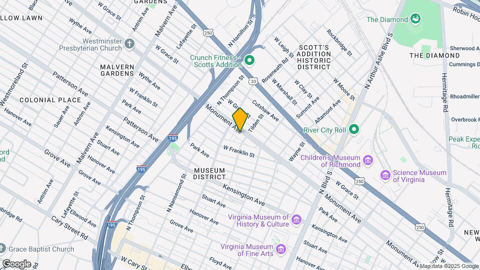 3305 Monument Ave, Unit 1st Floor Map and Location Details