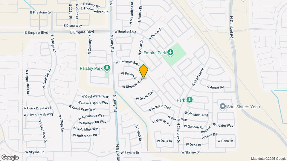 1053 W Stephanie Ln Map and Location Details