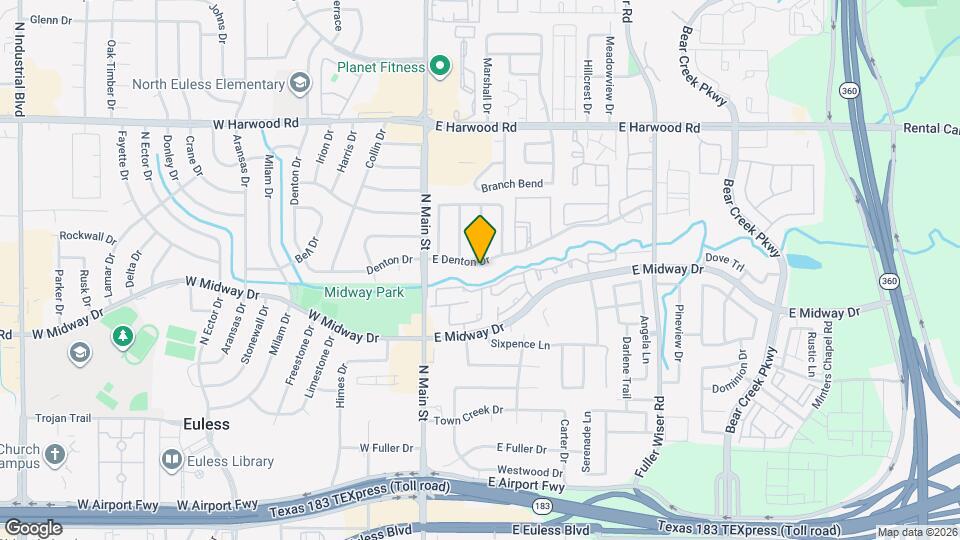 208 E Denton Dr Map and Location Details