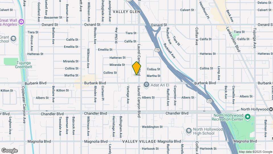 5629 Laurel Canyon Blvd Map and Location Details