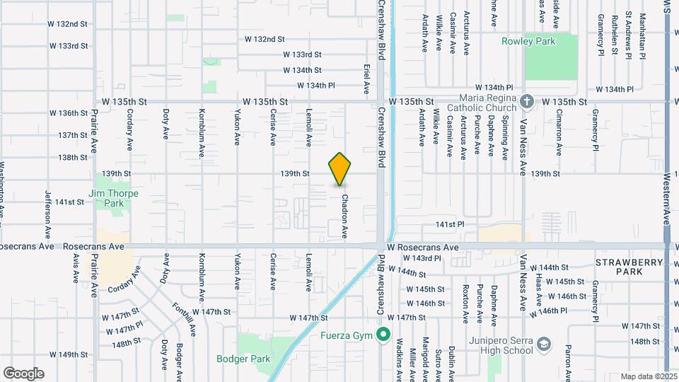 13927 Chadron Ave Mapa y Detalles de la Ubicación