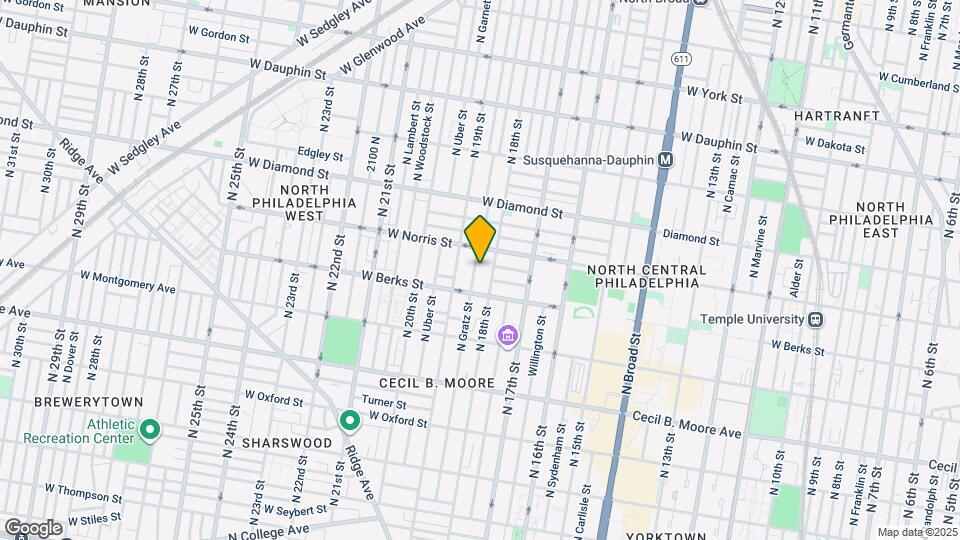 1941 N Gratz St, Unit A Map and Location Details