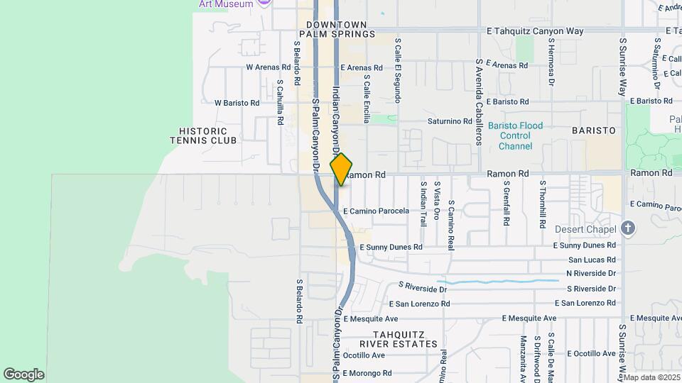 550 S Indian Canyon Dr Map and Location Details