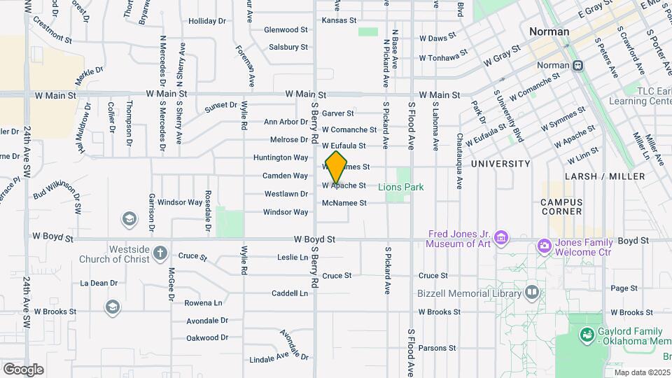 1110 W Apache St Map and Location Details