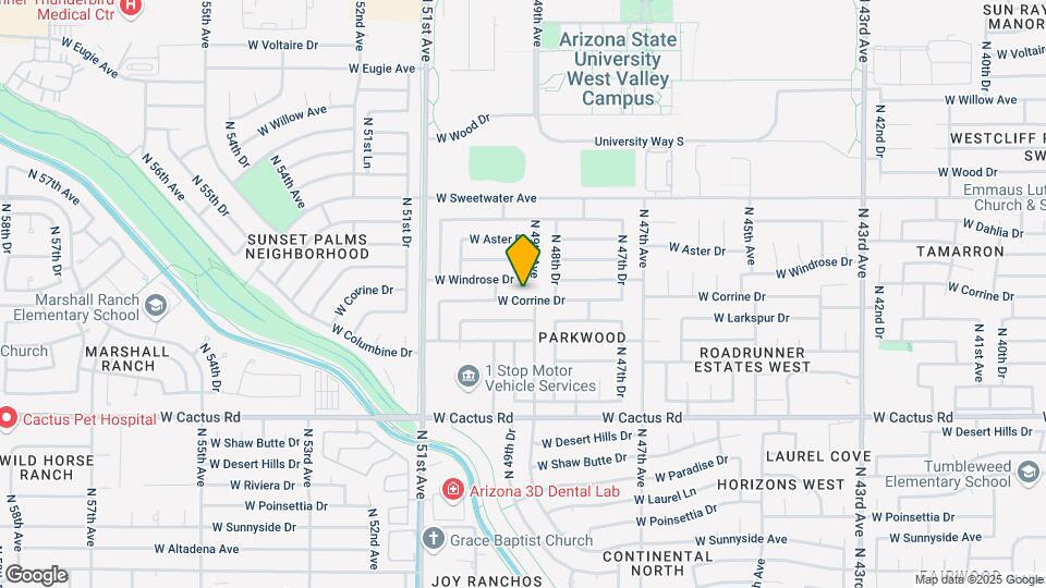 4910 W Corrine Dr Map and Location Details
