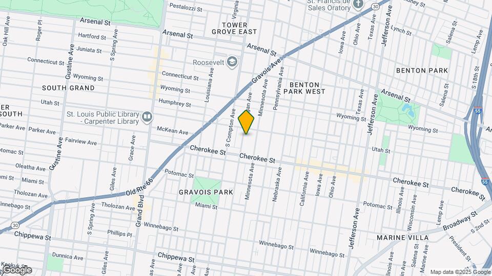 3320 Michigan Ave Map and Location Details