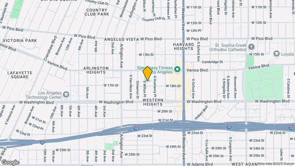 1648 S Wilton Pl Map and Location Details