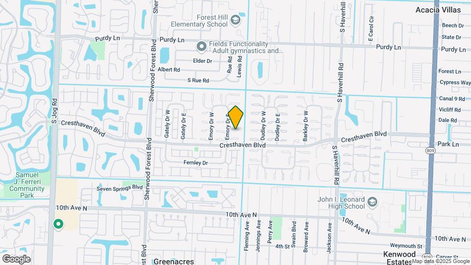 2716 Emory Dr E Map and Location Details