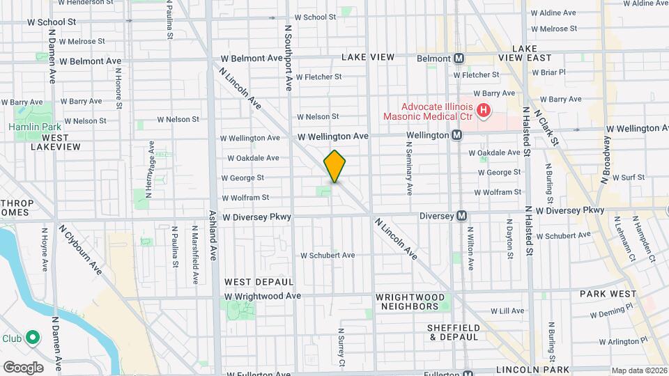 2843 N Lakewood Ave, Unit #2 Mapa y Detalles de la Ubicación