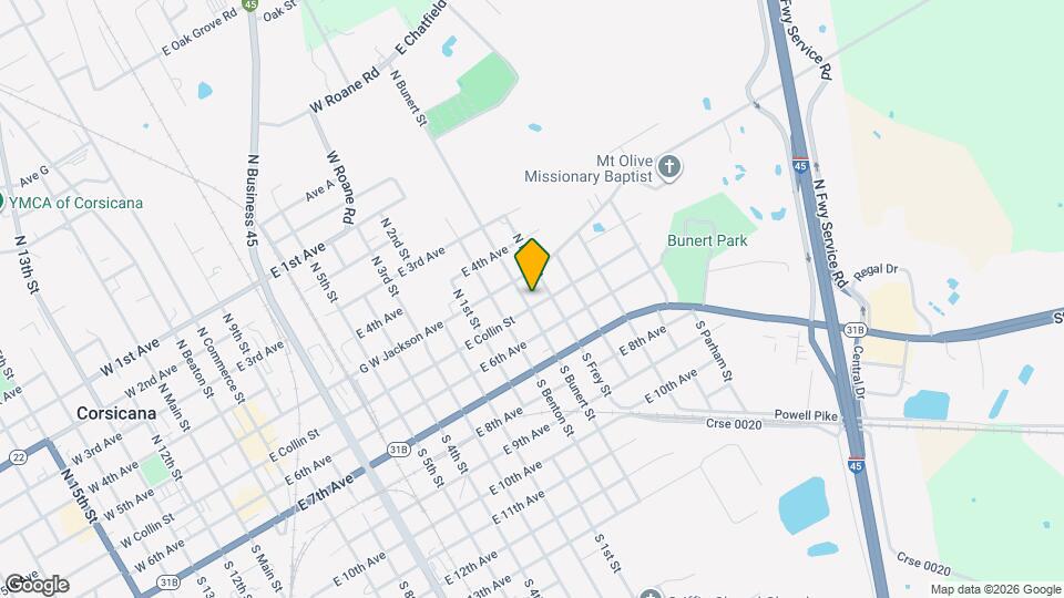 1302 E Collin St Map and Location Details