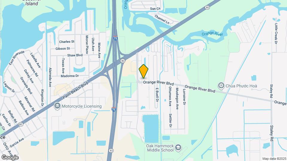 9861 Orange River Blvd Map and Location Details
