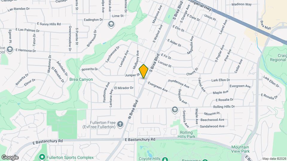 3055 N Brea Blvd Map and Location Details