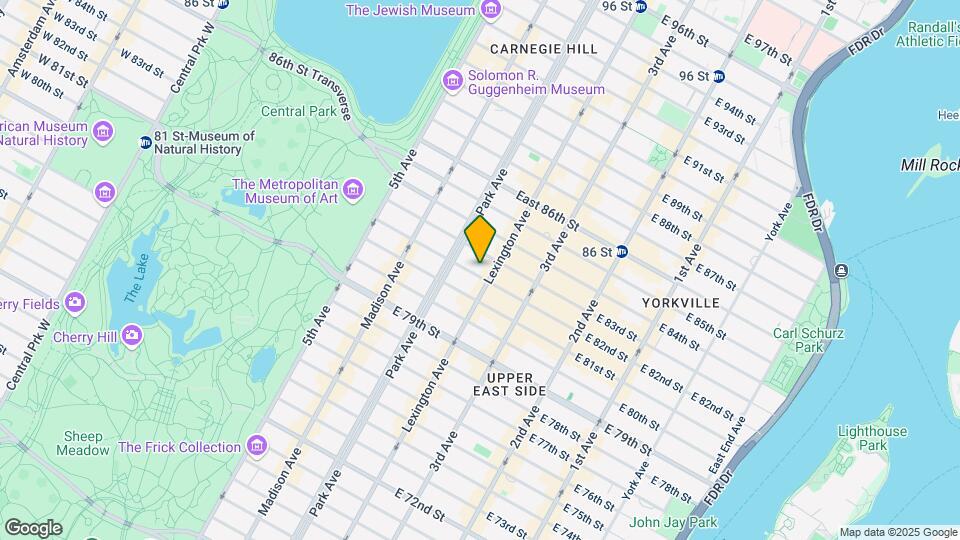 123 E 82nd St Mapa y Detalles de la Ubicación