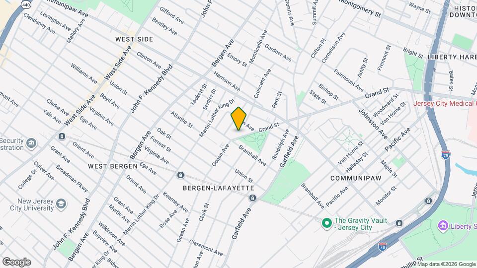 820 Grand St Map and Location Details