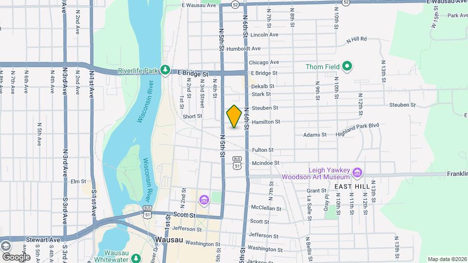 516 Adams St Mapa y Detalles de la Ubicación