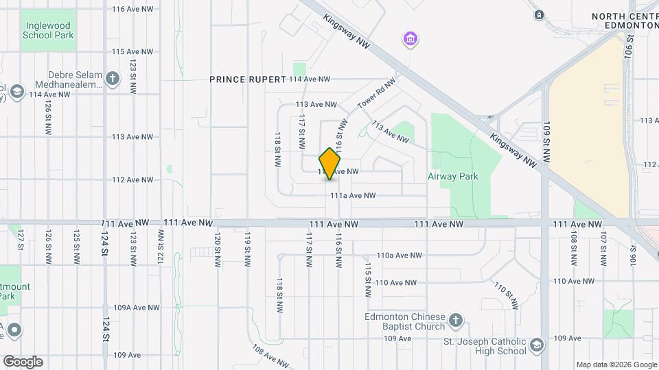 11134-11116 116 St NW Map and Location Details